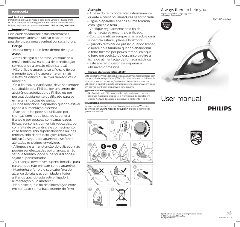 Page n°1 - Manuel utilisateur Philips Diva GC122