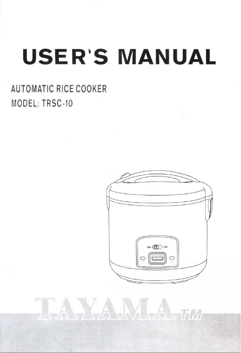 Page n°1 - Manuel utilisateur Tayama TRSC-10