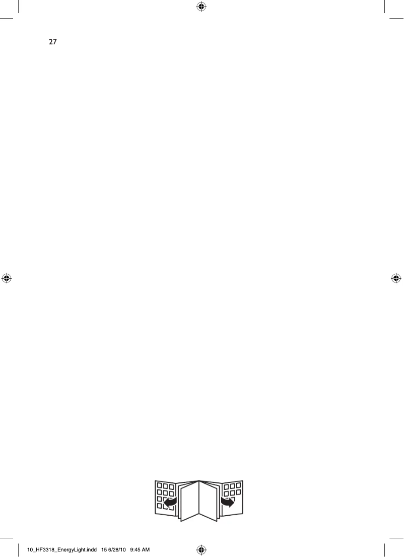 Page 1 de la notice Manuel utilisateur Philips EnergyLight HF3318