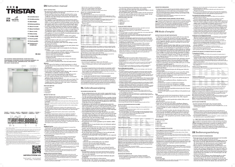 Image de la première page du manuel de l'appareil WG-2422