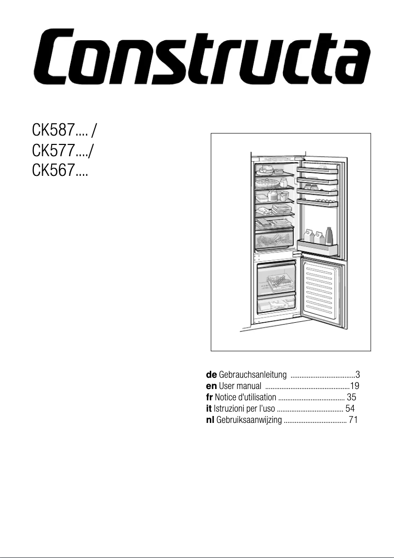 Image de la première page du manuel de l'appareil CK567VS30