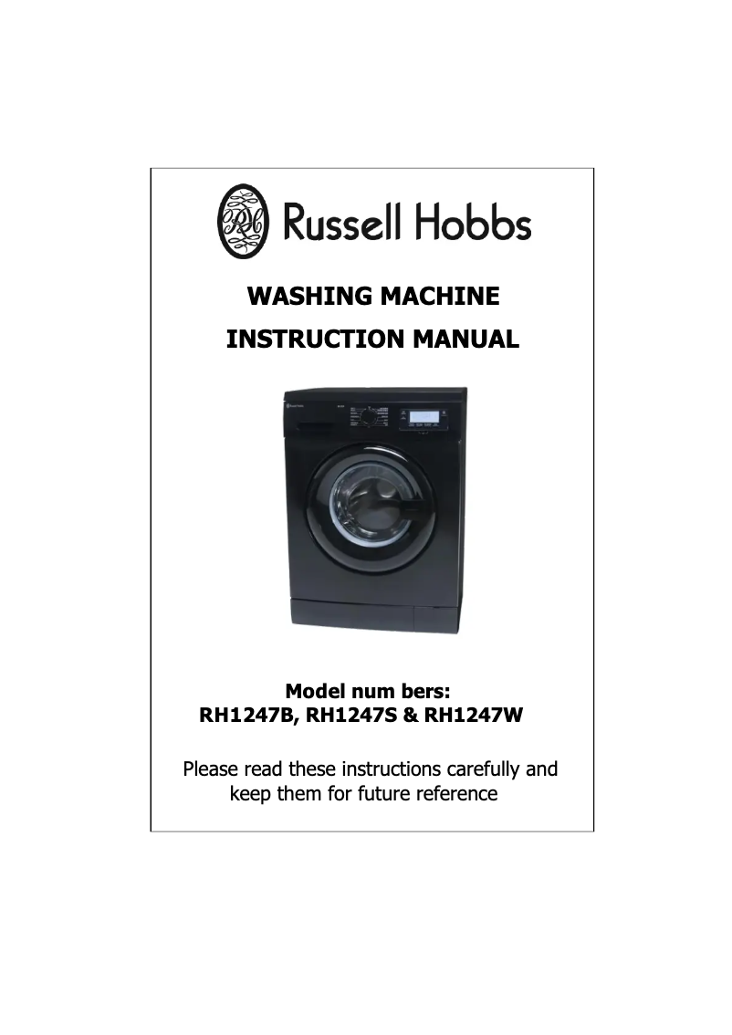 Page 1 of the manual User Manual Russell Hobbs RH1247S