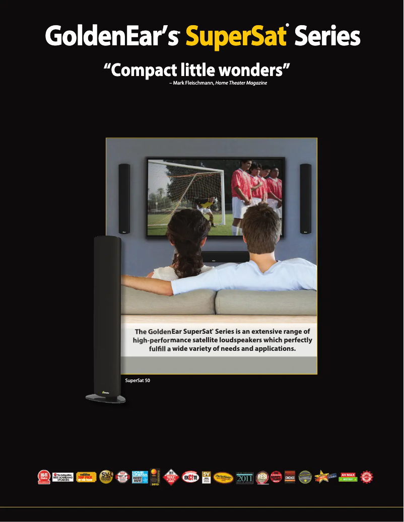 Page n°1 - Brochure GoldenEar SuperSat 50