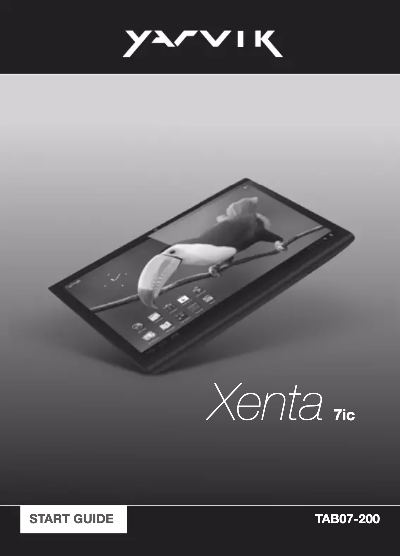 Page 1 de la notice Manuel utilisateur Yarvik Xenta TAB07-200