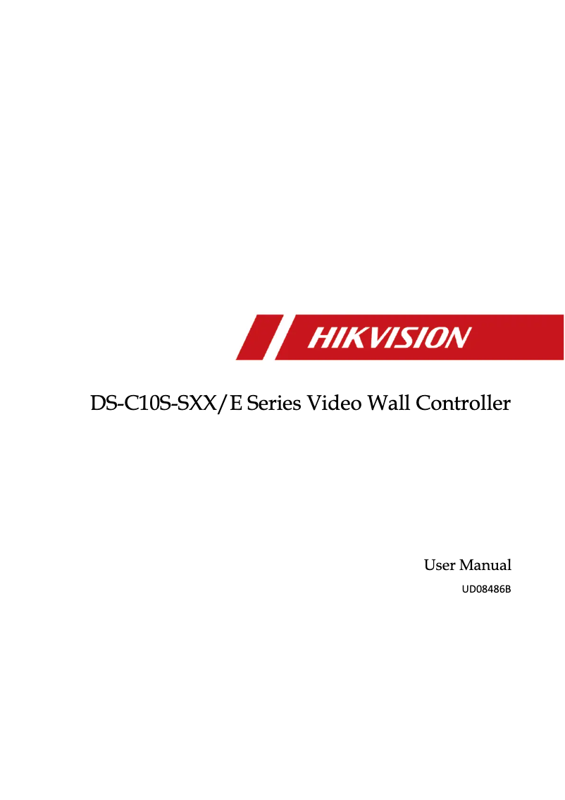 Page n°1 - Manuel utilisateur Hikvision DS-C10S-HI2T-4K