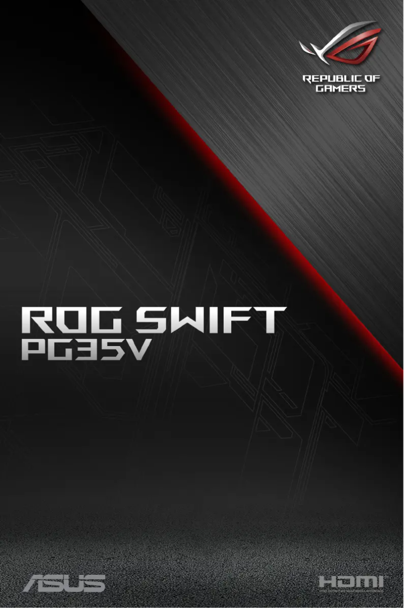 Page 1 de la notice Manuel utilisateur Asus ROG Swift PG35VQ