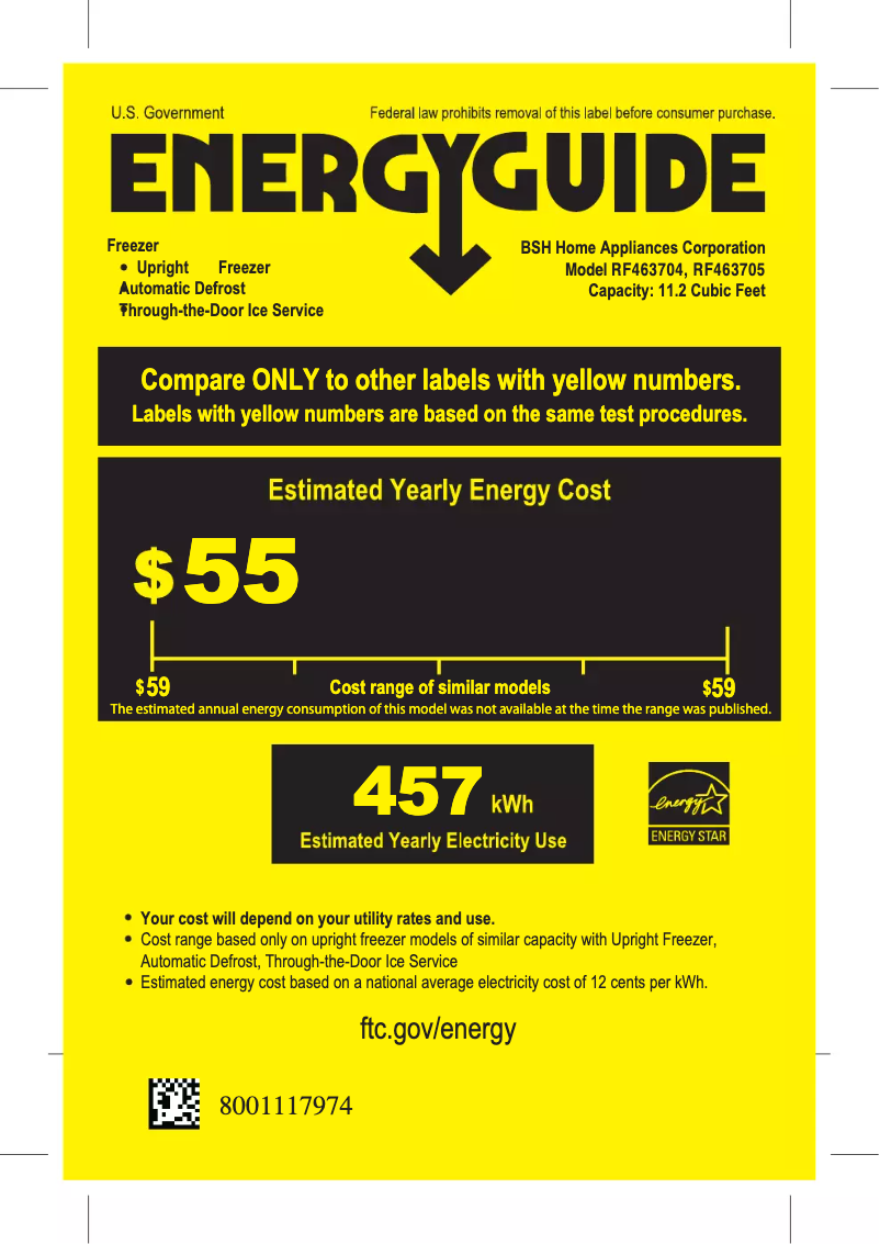 Page n°1 - Label énergétique Gaggenau RF463704