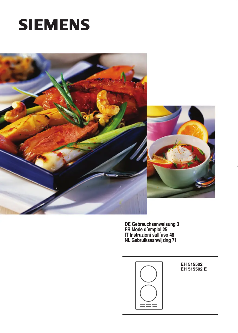 Page 1 de la notice Manuel utilisateur Siemens EH515502