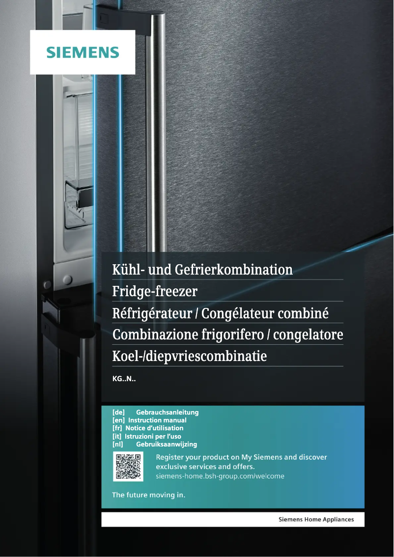 Page n°1 - Manuel utilisateur Siemens KG39N6IDB