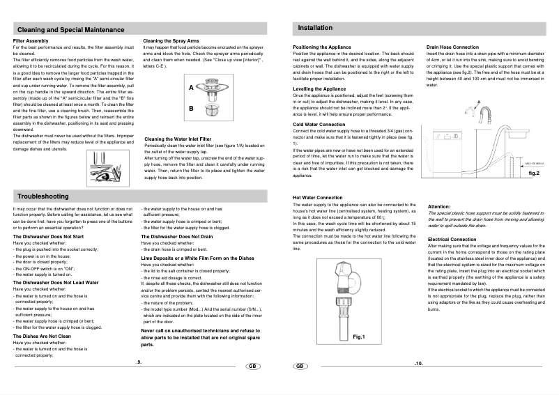 Page 1 de la notice Manuel utilisateur Haier DW9-AFM