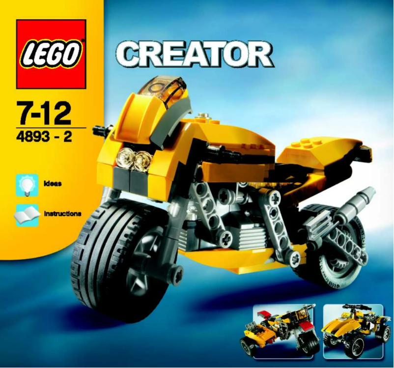 Page n°1 - Manuel utilisateur Lego Creator 4893