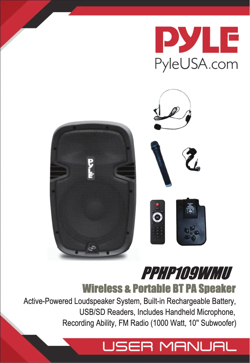 Image de la première page du manuel de l'appareil PPHP109WMU