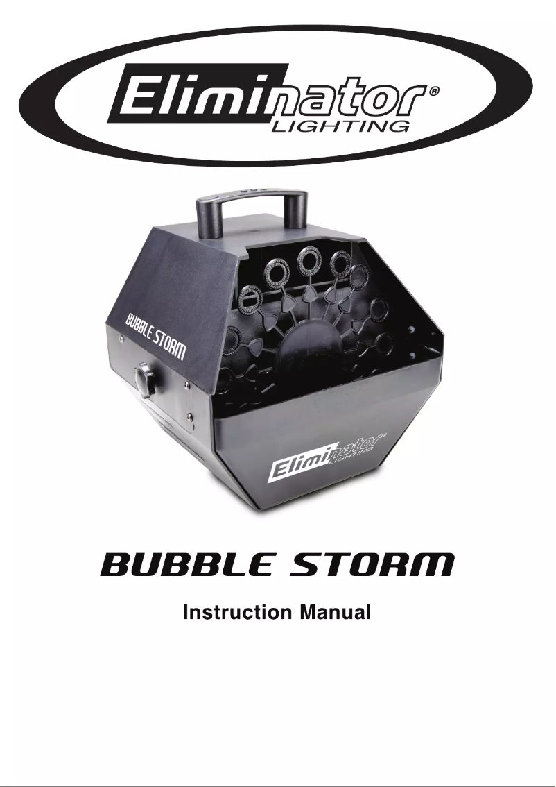 Image de la première page du manuel de l'appareil Bubble Storm