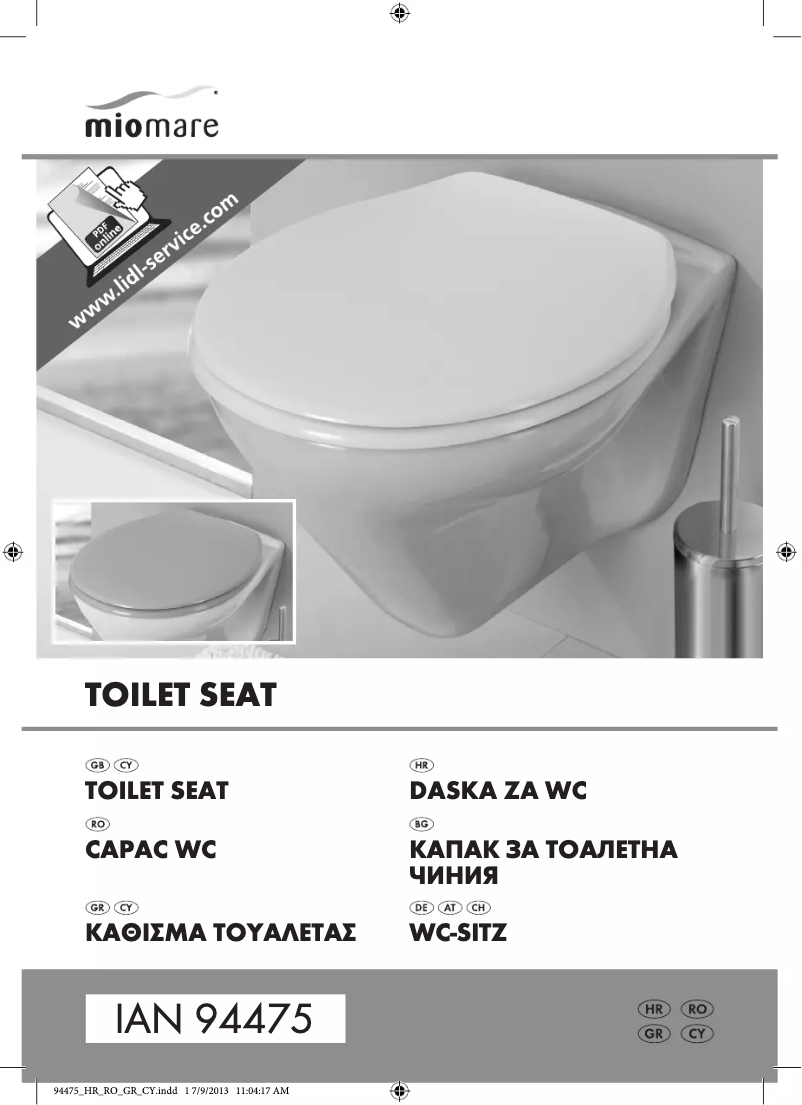 Page 1 de la notice Manuel utilisateur Miomare IAN 94475