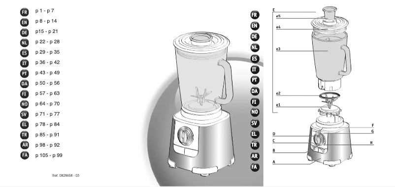Image de la première page du manuel de l'appareil LM800 Mastermix