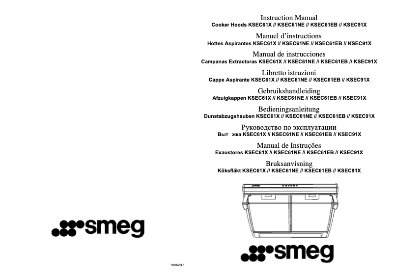 Page 1 de la notice Manuel utilisateur Smeg KSEC61EB