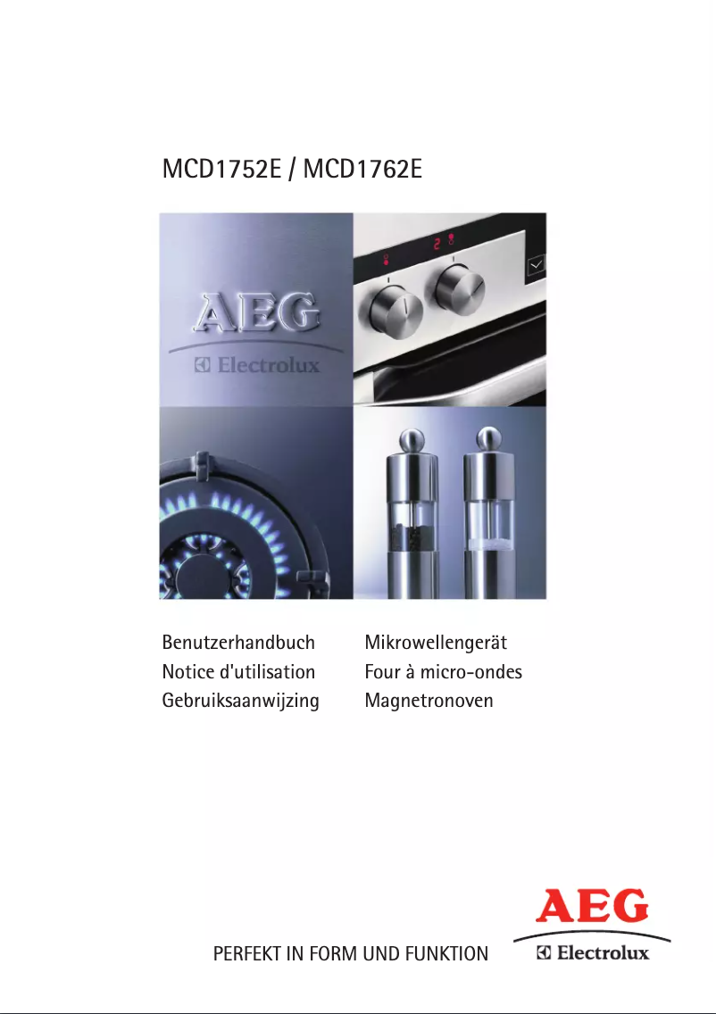 Page n°1 - Manuel utilisateur AEG-Electrolux MCD 1752 E-M