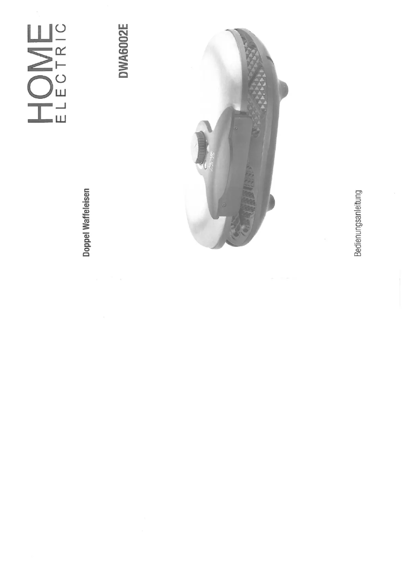 Page 1 de la notice Manuel utilisateur Home Electric DWA6002E