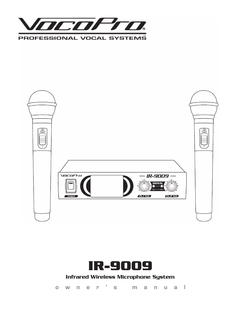 Image de la première page du manuel de l'appareil IR-9009
