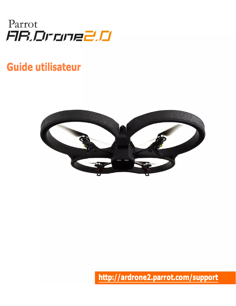 Imagen de la primera página del manual del dispositivo AR. Drone 2.0