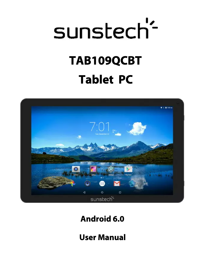 Page n°1 - Manuel utilisateur Sunstech TAB109QCBT
