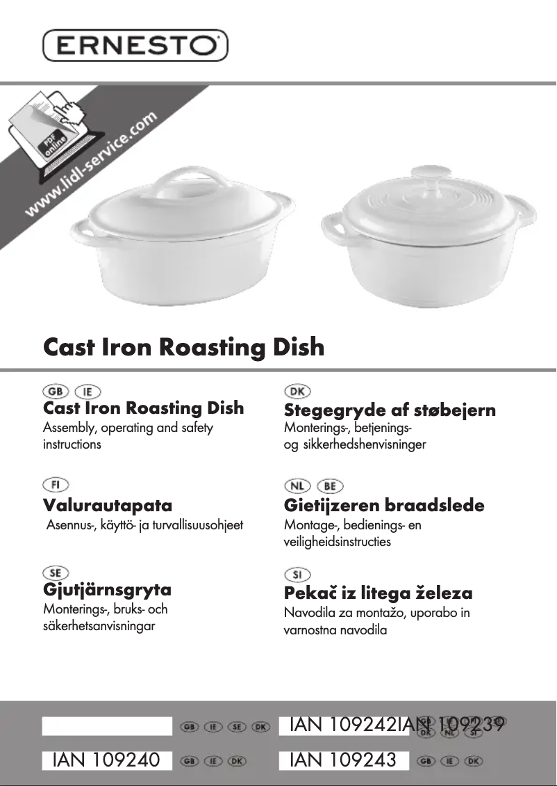 Image de la première page du manuel de l'appareil IAN 109242