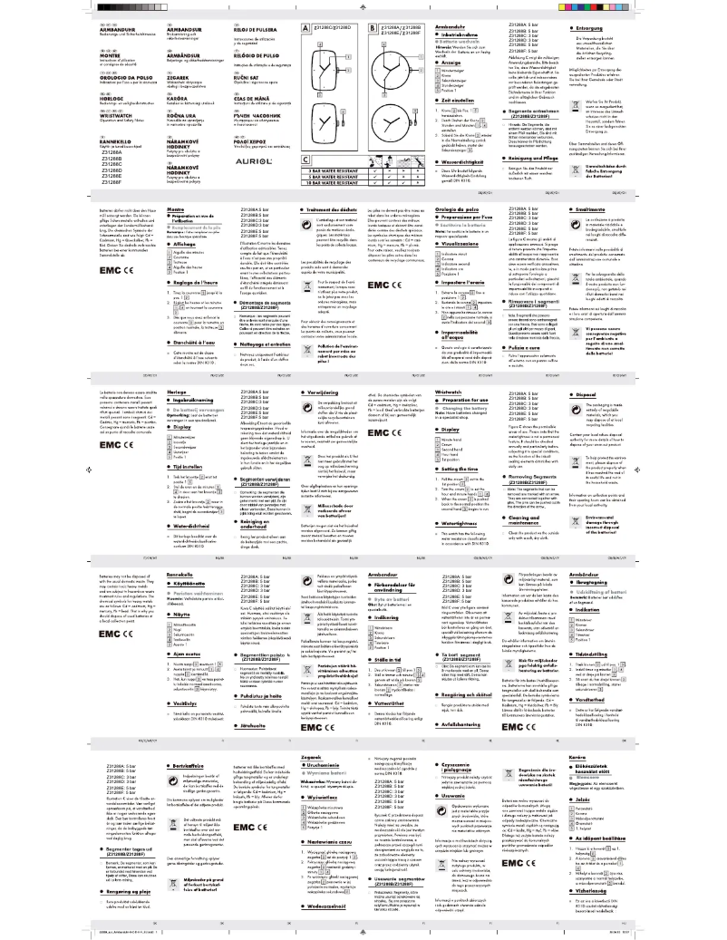 Page 1 de la notice Manuel utilisateur Auriol Z31288