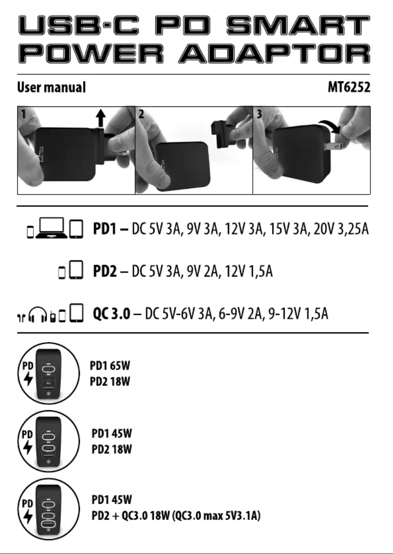 Image de la première page du manuel de l'appareil MT6252