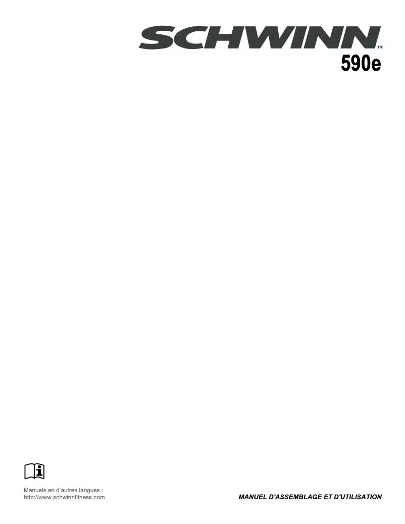 Page 1 de la notice Instructions / montage Schwinn 590e