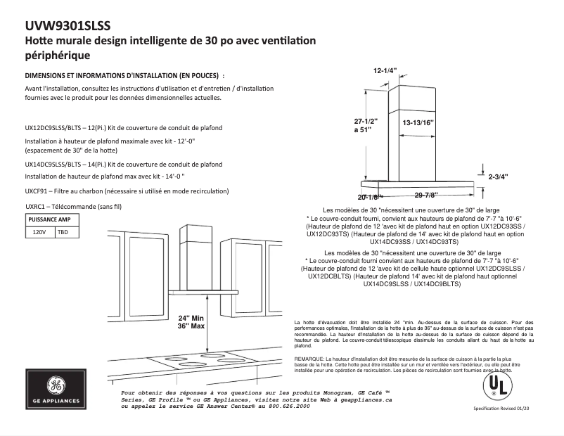 Image de la première page du manuel de l'appareil UVW9301SLSS
