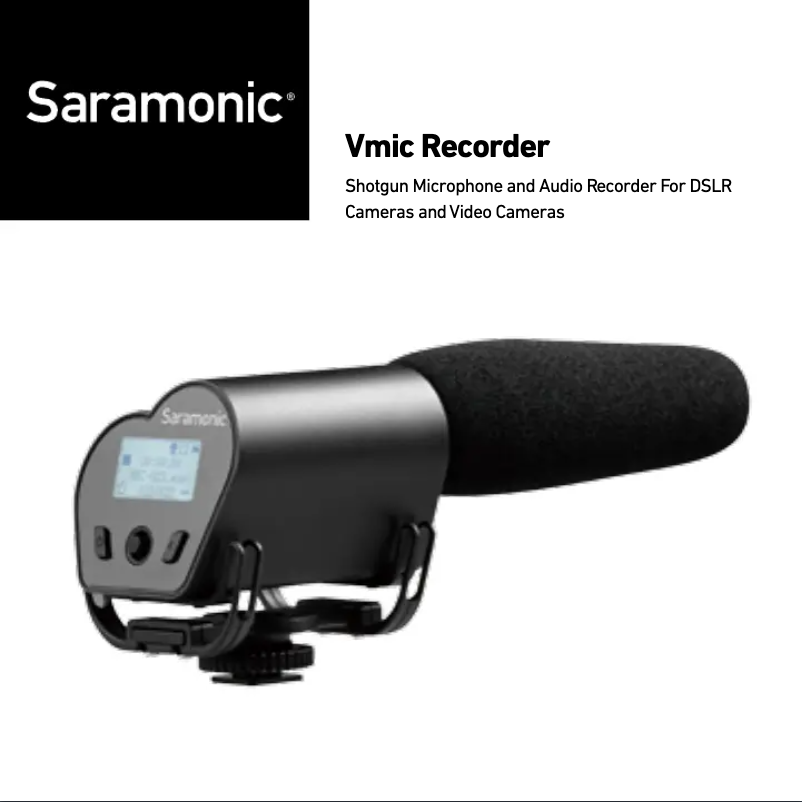 Image de la première page du manuel de l'appareil Vmic Recorder
