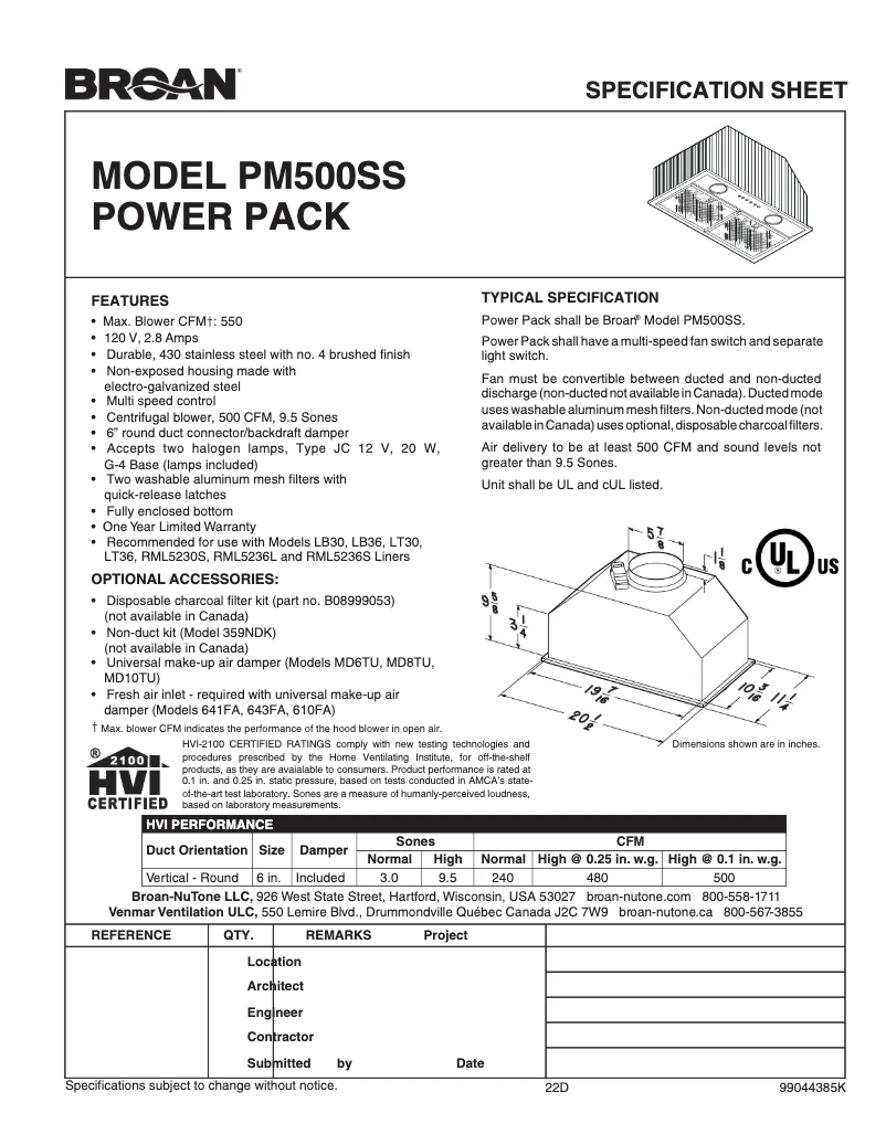 Image de la première page du manuel de l'appareil PM500SS