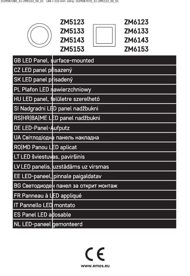 Page n°1 - Manuel utilisateur Emos ZM5153