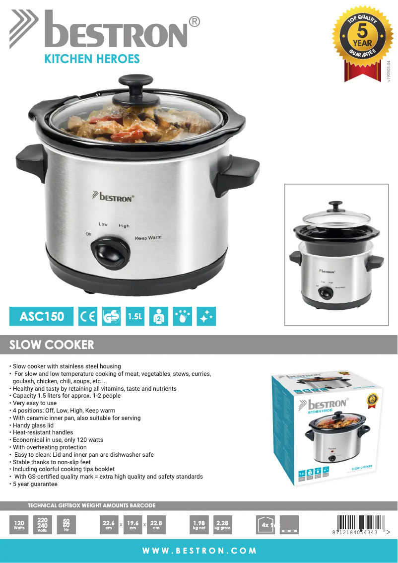 Image de la première page du manuel de l'appareil ASC150