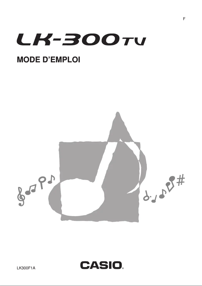 Image de la première page du manuel de l'appareil LK-300TV