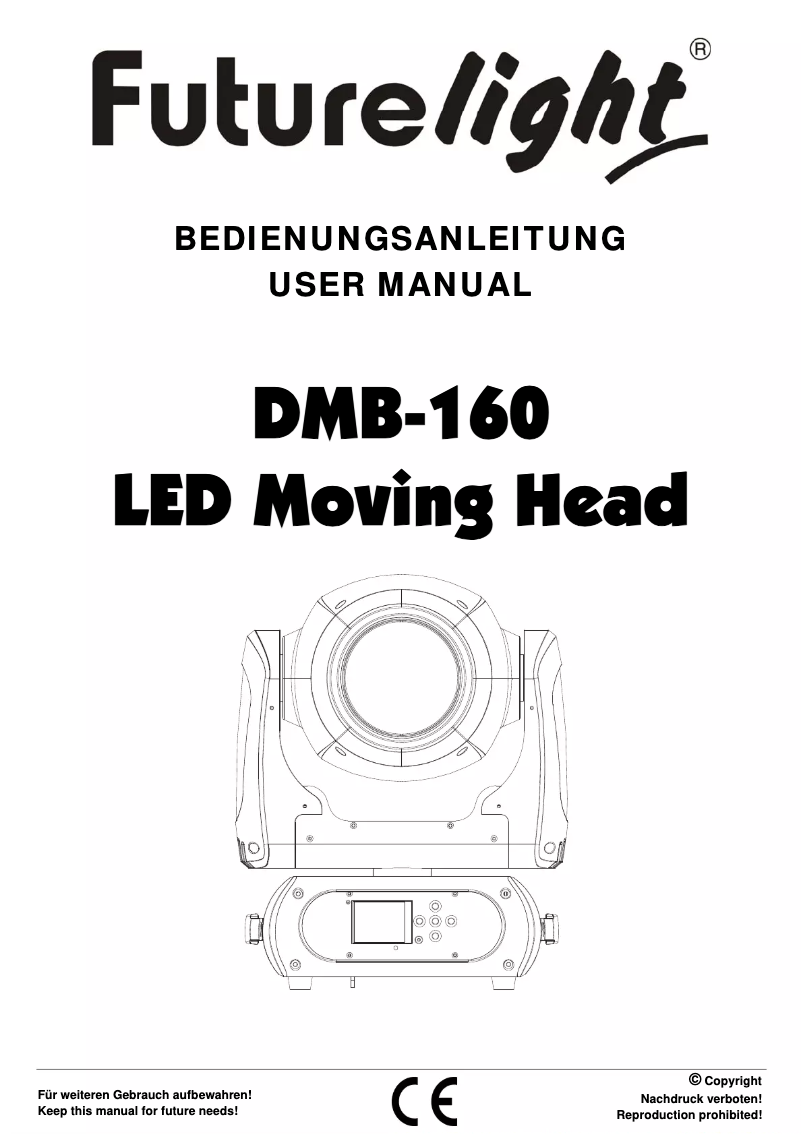 Page 1 de la notice Manuel utilisateur Futurelight DMB-160