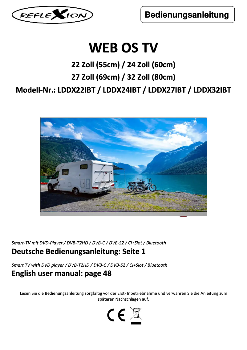 Image de la première page du manuel de l'appareil LDDX24IBT