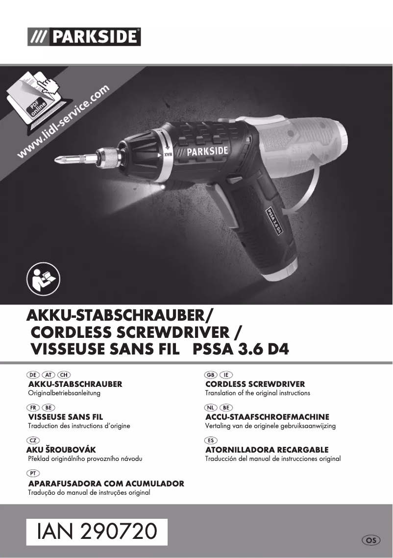 Image de la première page du manuel de l'appareil PSSA 3.6 D4