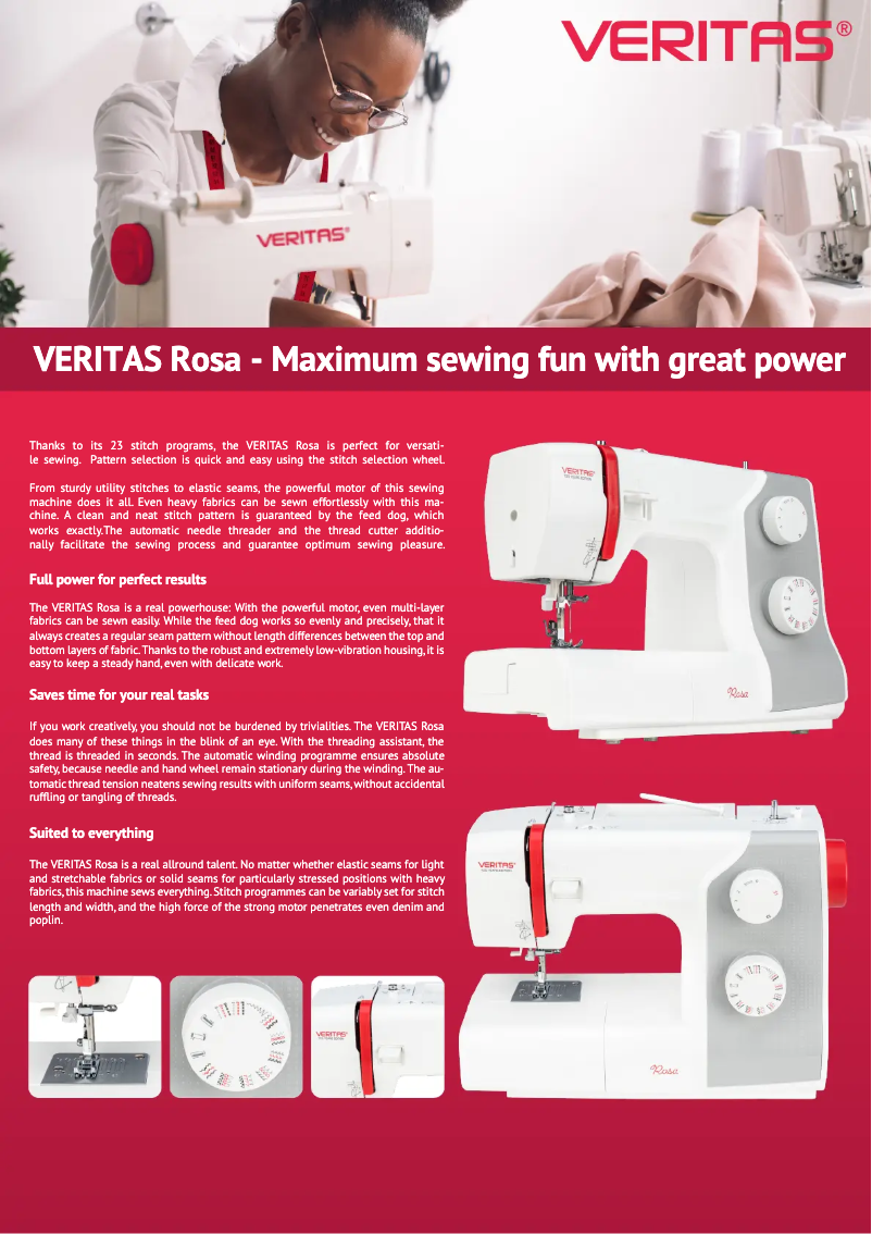 Image de la première page du manuel de l'appareil Rosa