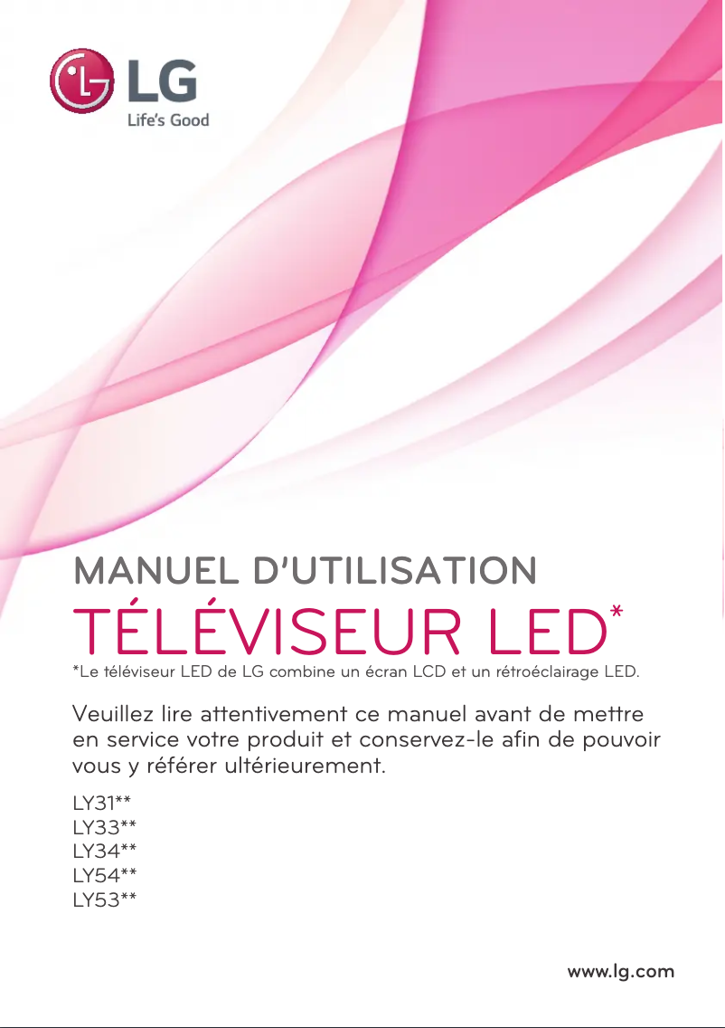 Page 1 de la notice Manuel utilisateur LG 32LY330C