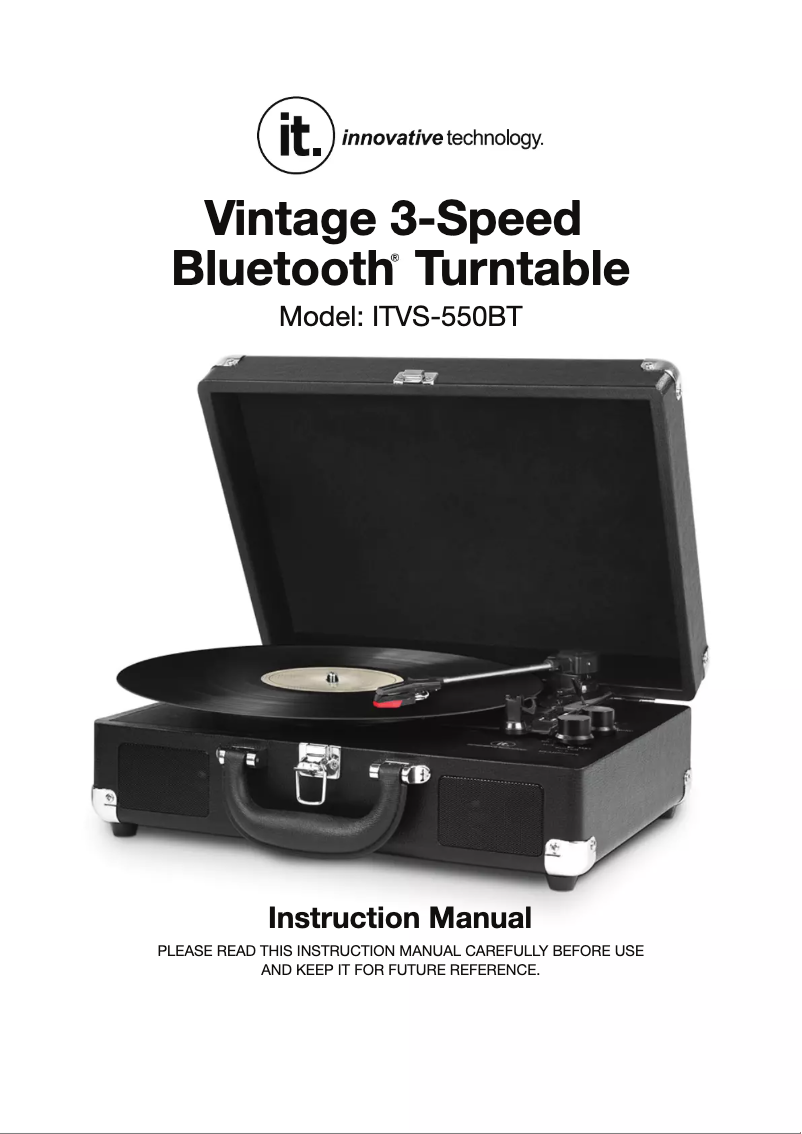 Page n°1 - Manuel utilisateur Innovative Technology ITVS-550B