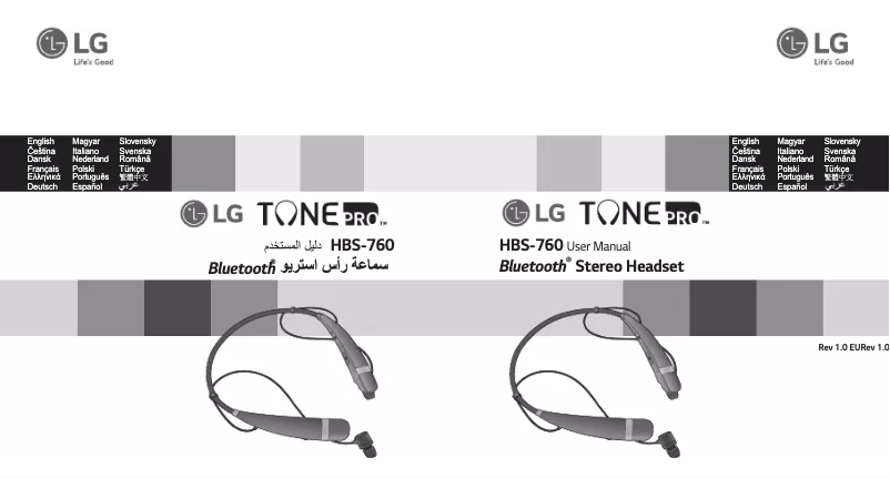 Página 1 del manual Manual de usuario LG Tone Pro