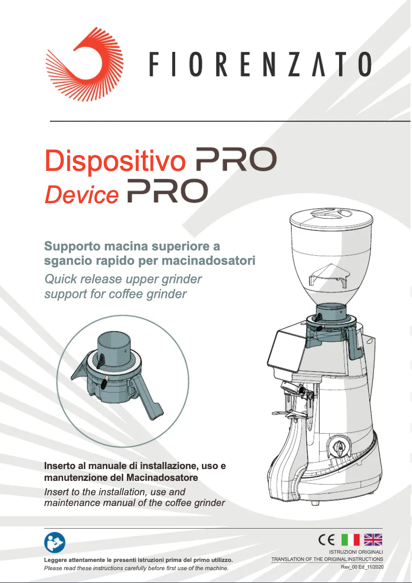 Image de la première page du manuel de l'appareil F83 E PRO