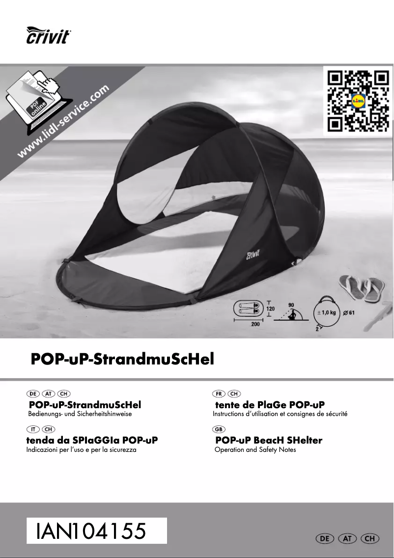 Image de la première page du manuel de l'appareil IAN 104155