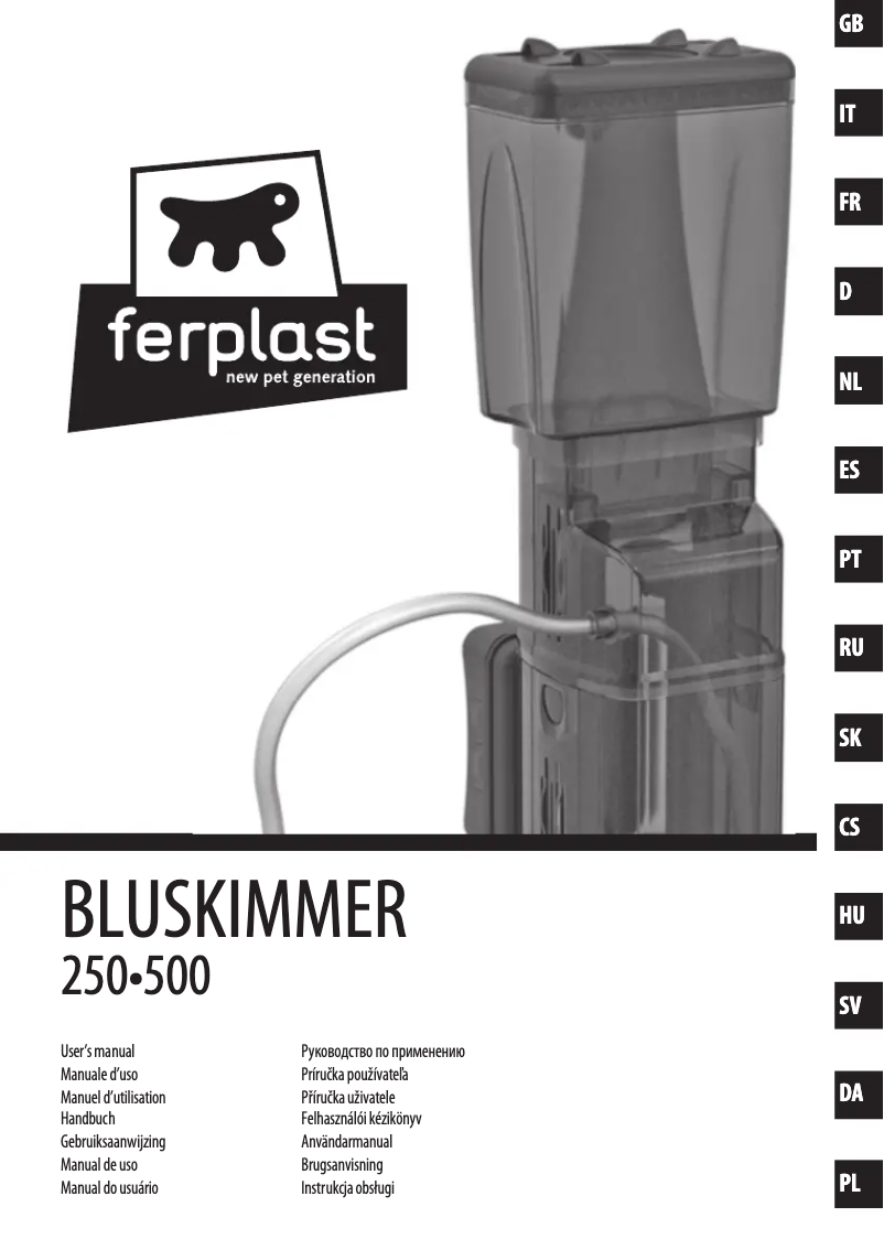 Página 1 del manual Manual de usuario Ferplast Bluskimmer