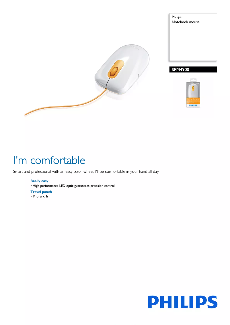 Page 1 of the manual Brochure Philips SPM4900