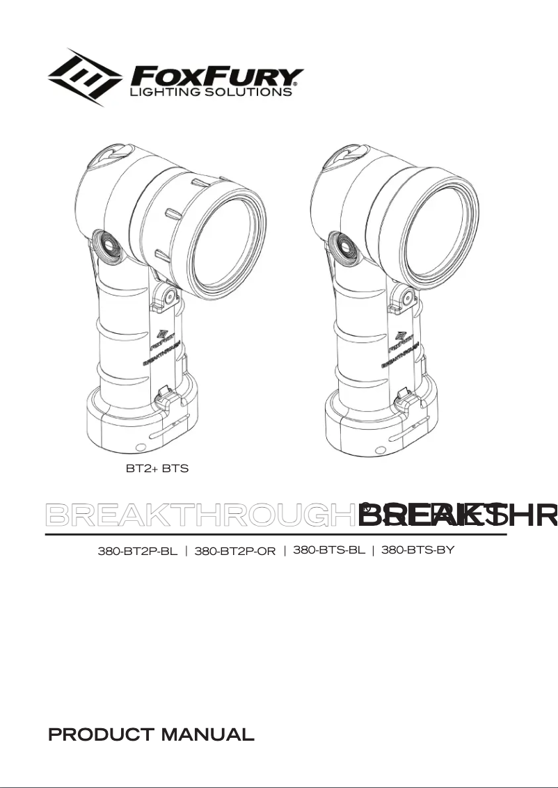 Page n°1 - Manuel utilisateur FoxFury Breakthrough 380-BTS-BY