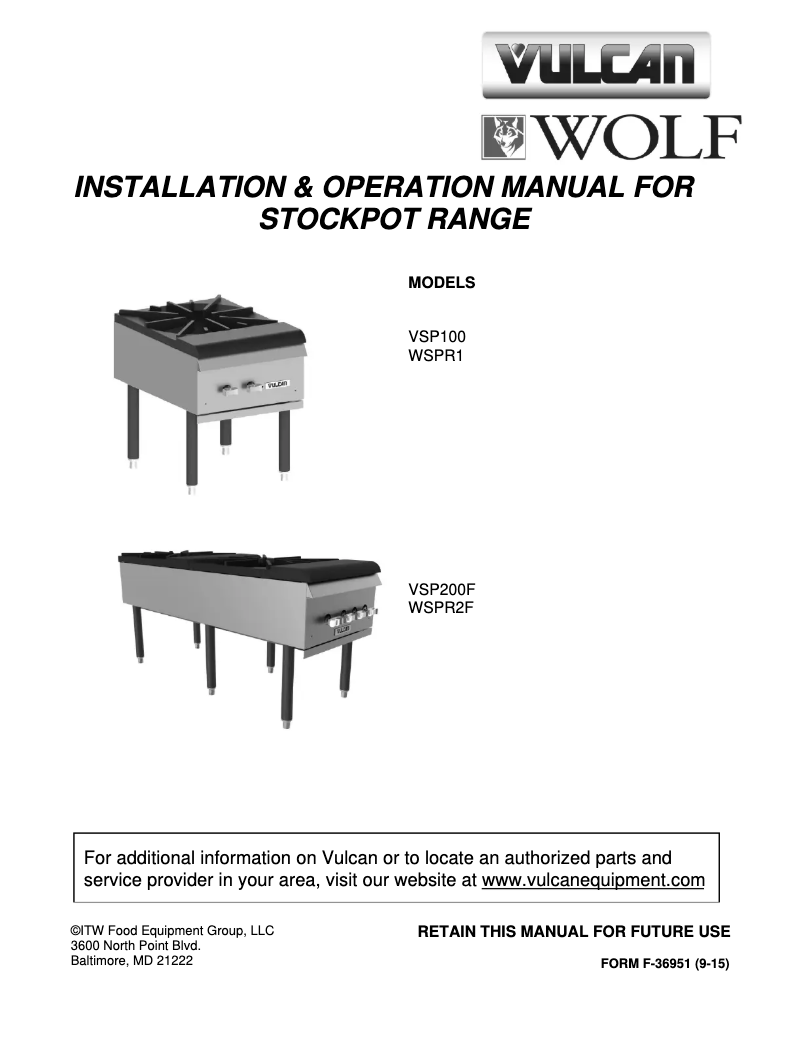 Page n°1 - Manuel utilisateur Wolf WSPR2F