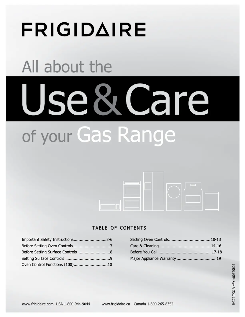 Image de la première page du manuel de l'appareil FFGF3017LB