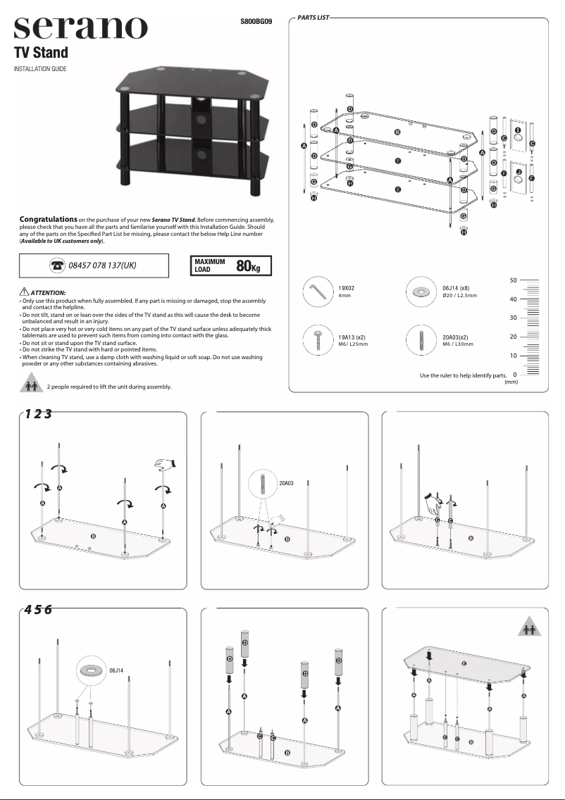 Página 1 del manual Manual de usuario Serano S800BG09